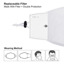 Load image into Gallery viewer, Love You Too Face Mask with Two Filters Element