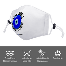 Load image into Gallery viewer, I'm Well Protected Face Mask with Two Filters Element for Adults