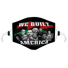 Load image into Gallery viewer, We Built America Face Mask with Two Filters Element for Adults
