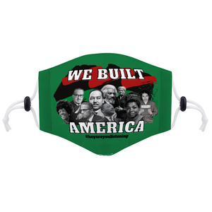 We Built America Face Mask with Two Filters Element for Adults