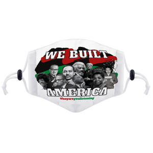 We Built America Face Mask with Two Filters Element for Adults