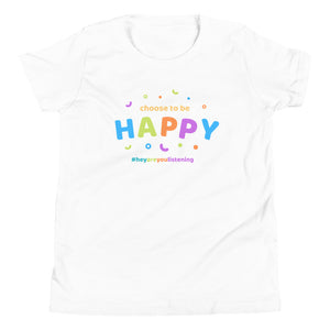 Choose To Be Happy Youth Short Sleeve T-Shirt