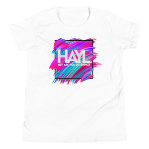 Hey Are You Listening? Youth Short Sleeve T-Shirt